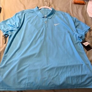 Nike Men's Light Blue Polo Shirt